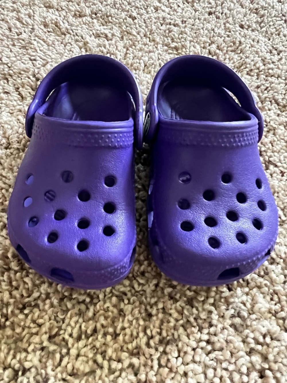 Kids Crocs Purple Slip-On Baby Toddler Size 4 5